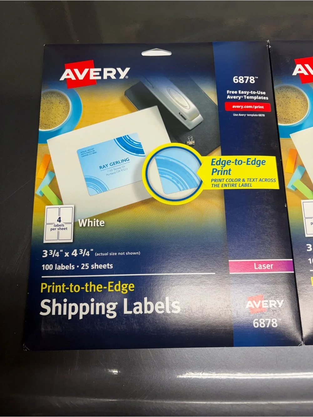 Avery Print-to-Edge Shipping Labels Pack (Avery 6878)